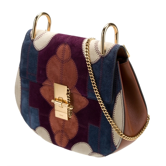 Chloé Leather & Suede Patchwork Bag - Picture 2 of 6